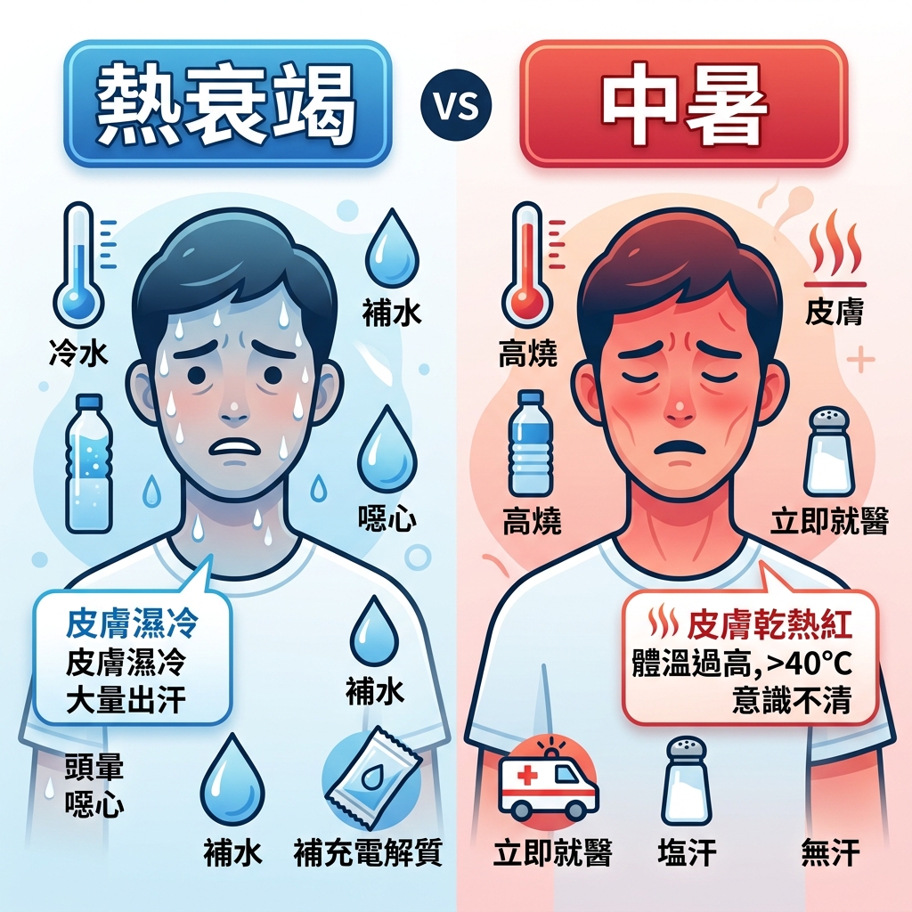 Featured image of post 別把「熱衰竭」當「中暑」！避免降溫 NG 行為，正確急救才能保命