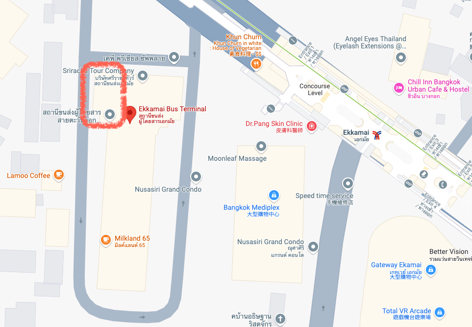 車票售票口位置 Ticket office location