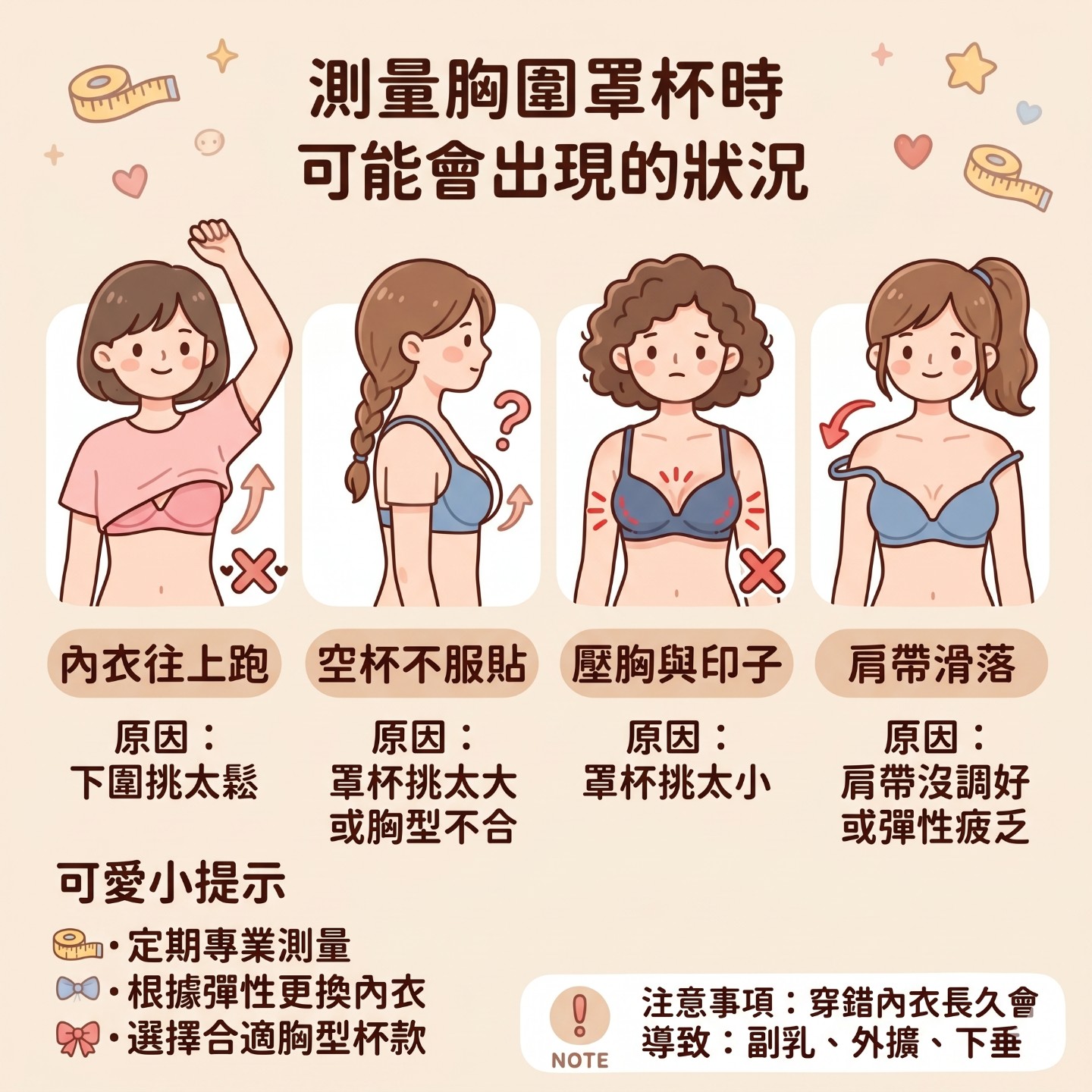 不合身症狀示意圖