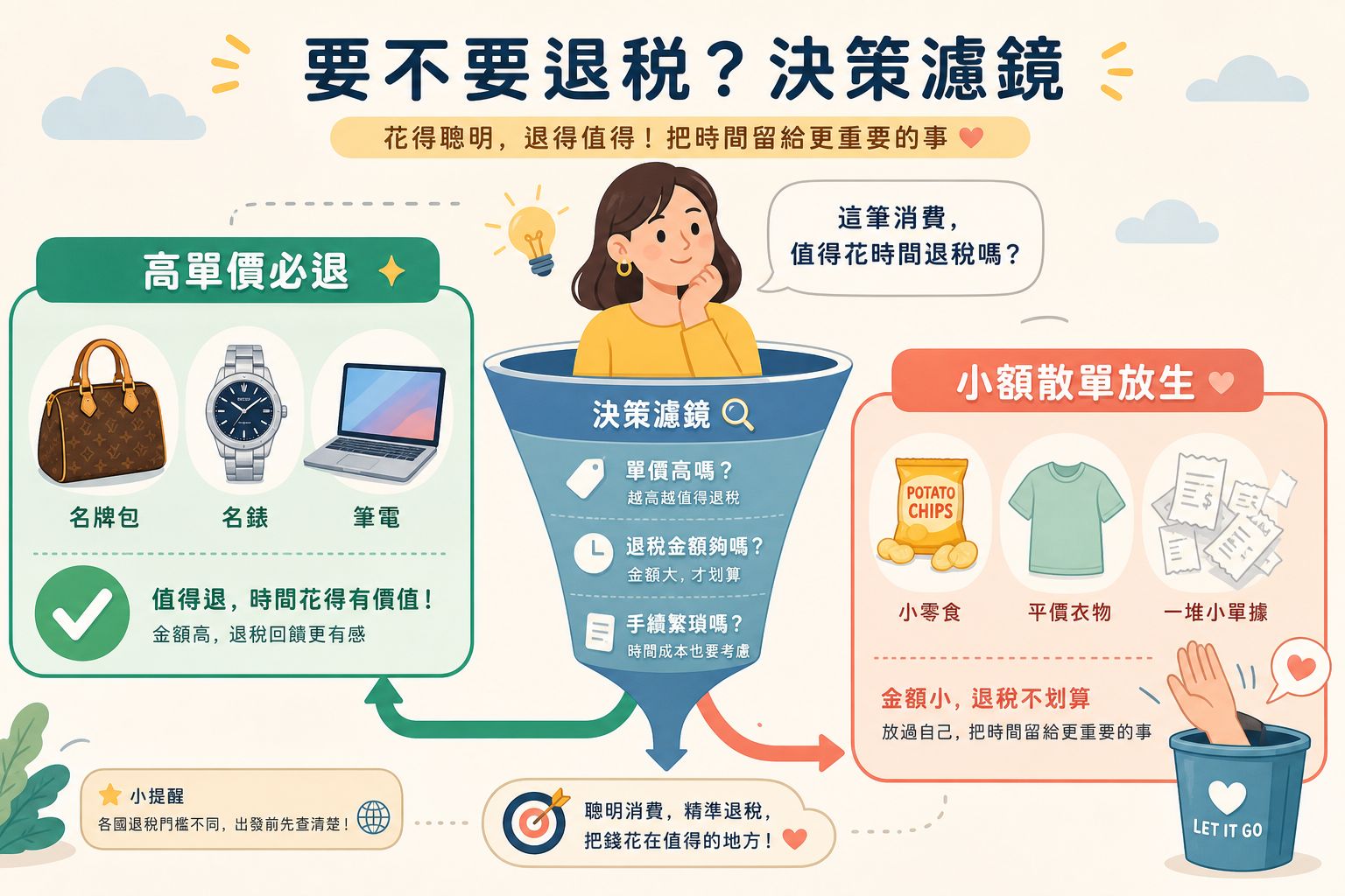 退稅與否的決策過濾機制