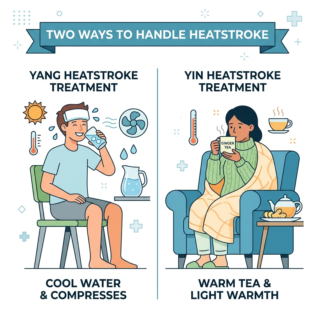 中暑處理方式對照